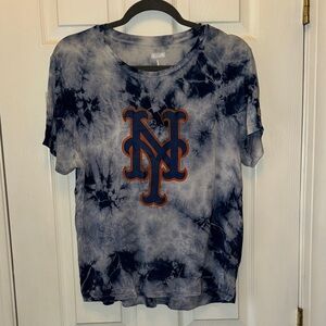 NY Mets Tailgate Blue Tie-Dye Tee